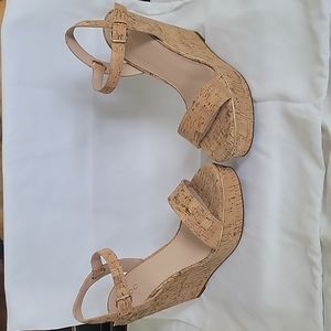 Aldo Vivant Platform Sandal (Corkscrew Brown)